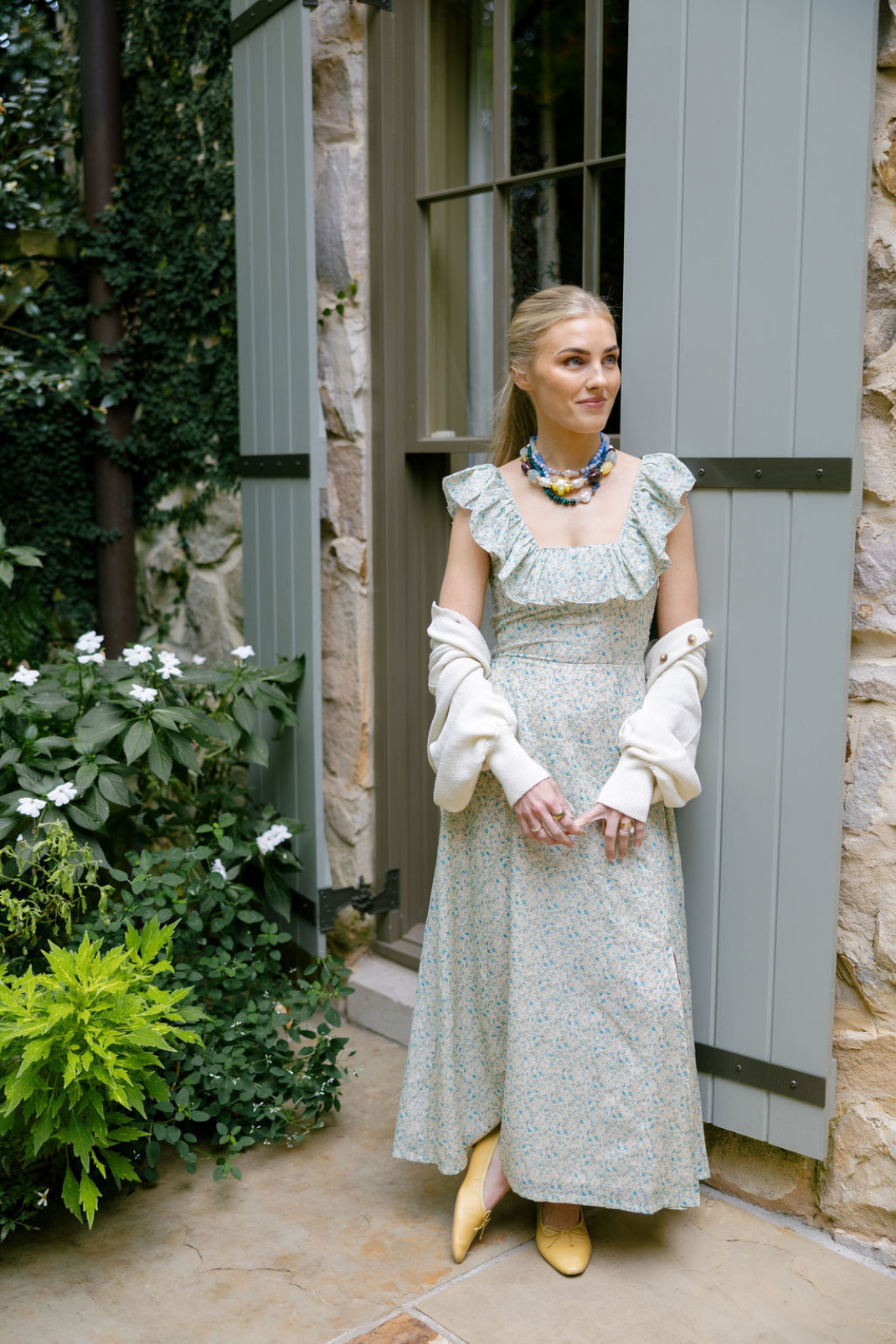 Iris Dress in English Garden XL