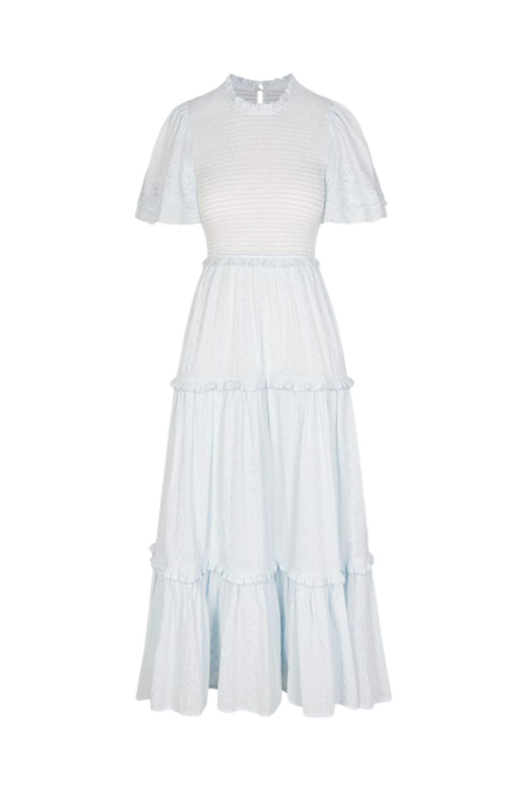 chinese dress ladies Jolene Dress in Icy Eyelet – BAYBALA
