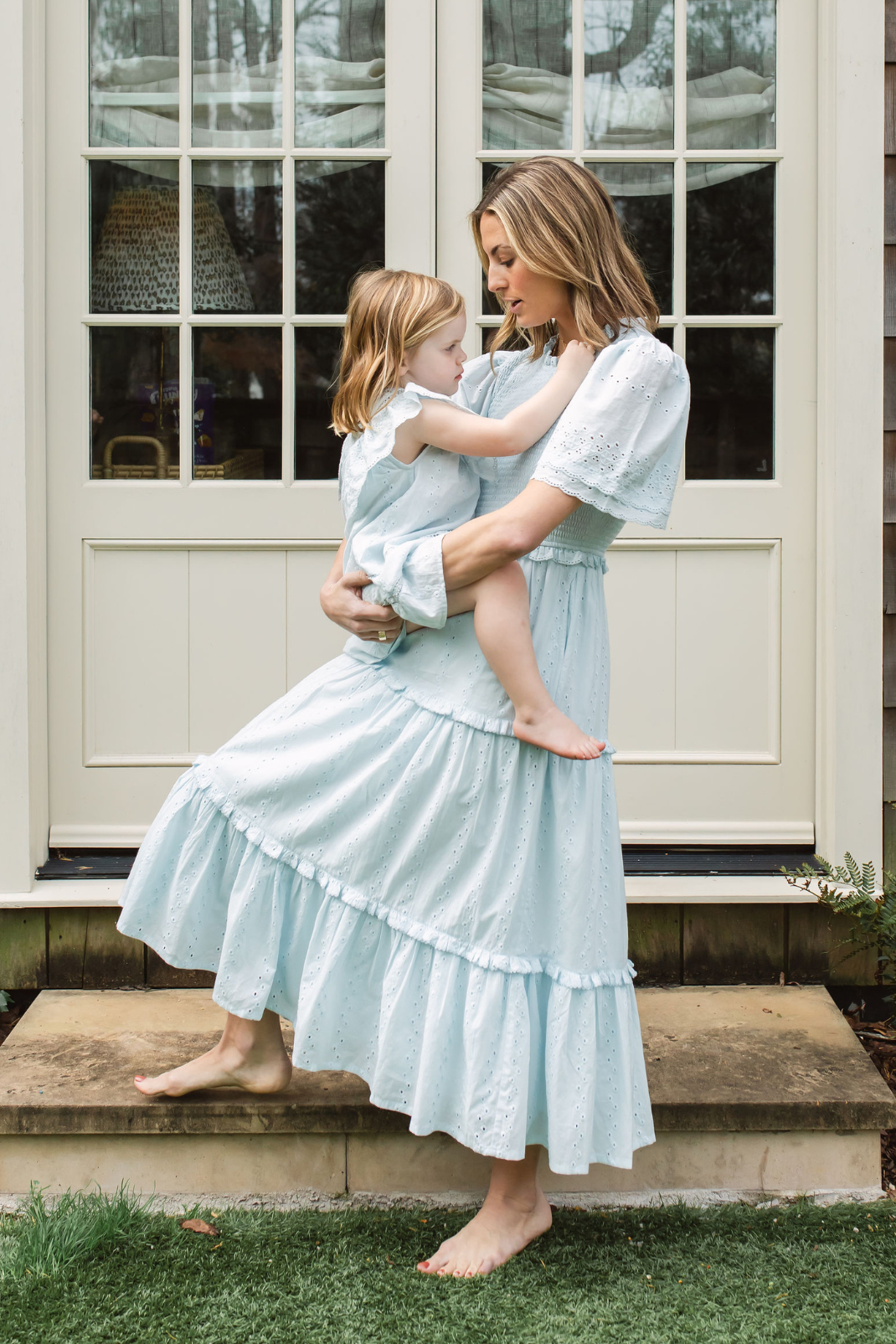 Icy Eyelet Mother & Daughter Set