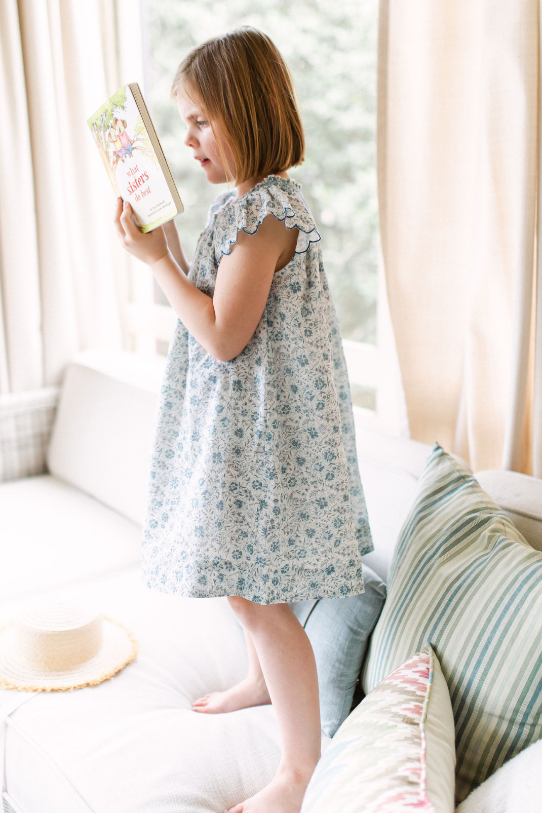 Daisy Dress in Floral Blues