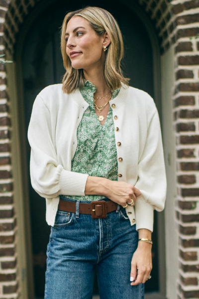 Jen Cardigan in Ivory