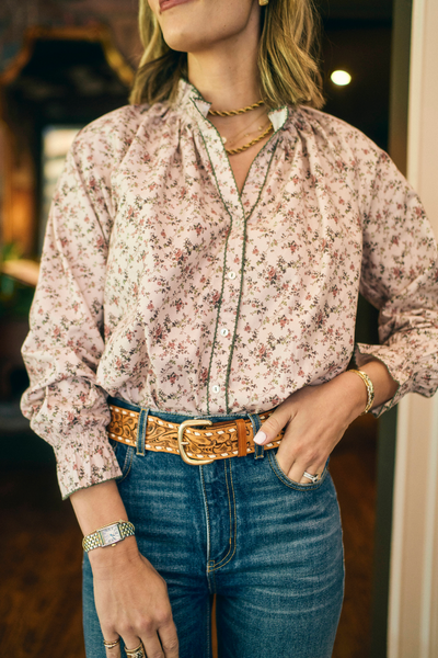 Harper Top in Overgrown Floral