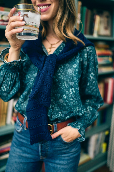 Harper Top in Midnight Meadow