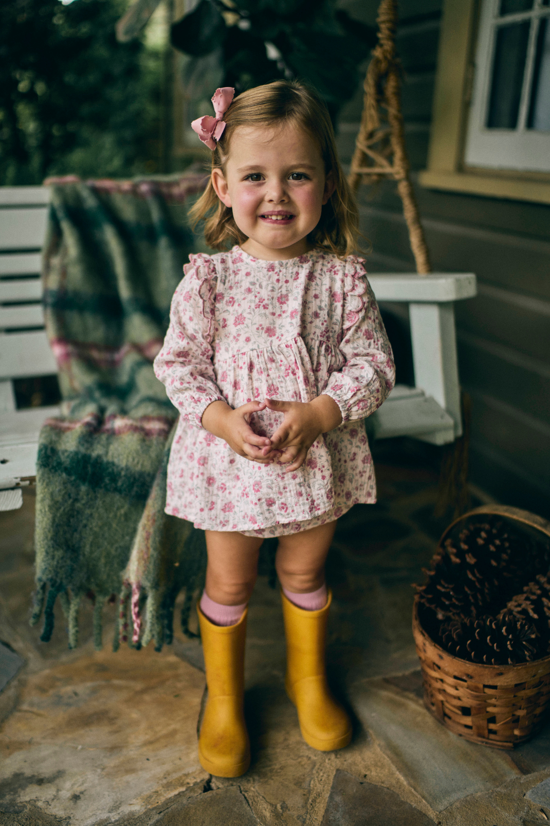 Kate Baby Set in Blushing Blooms