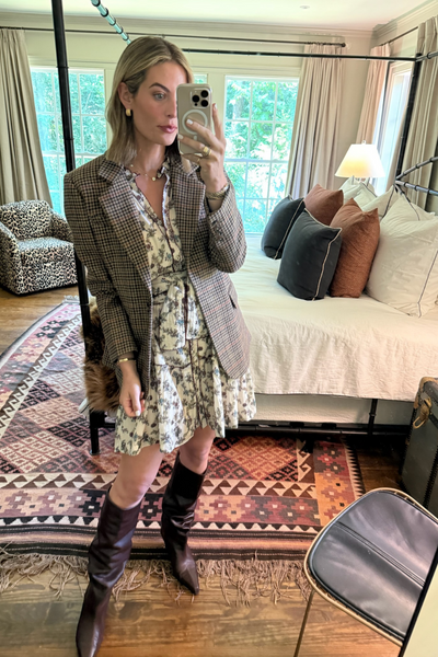 Lydia Dress in Harvest Toile