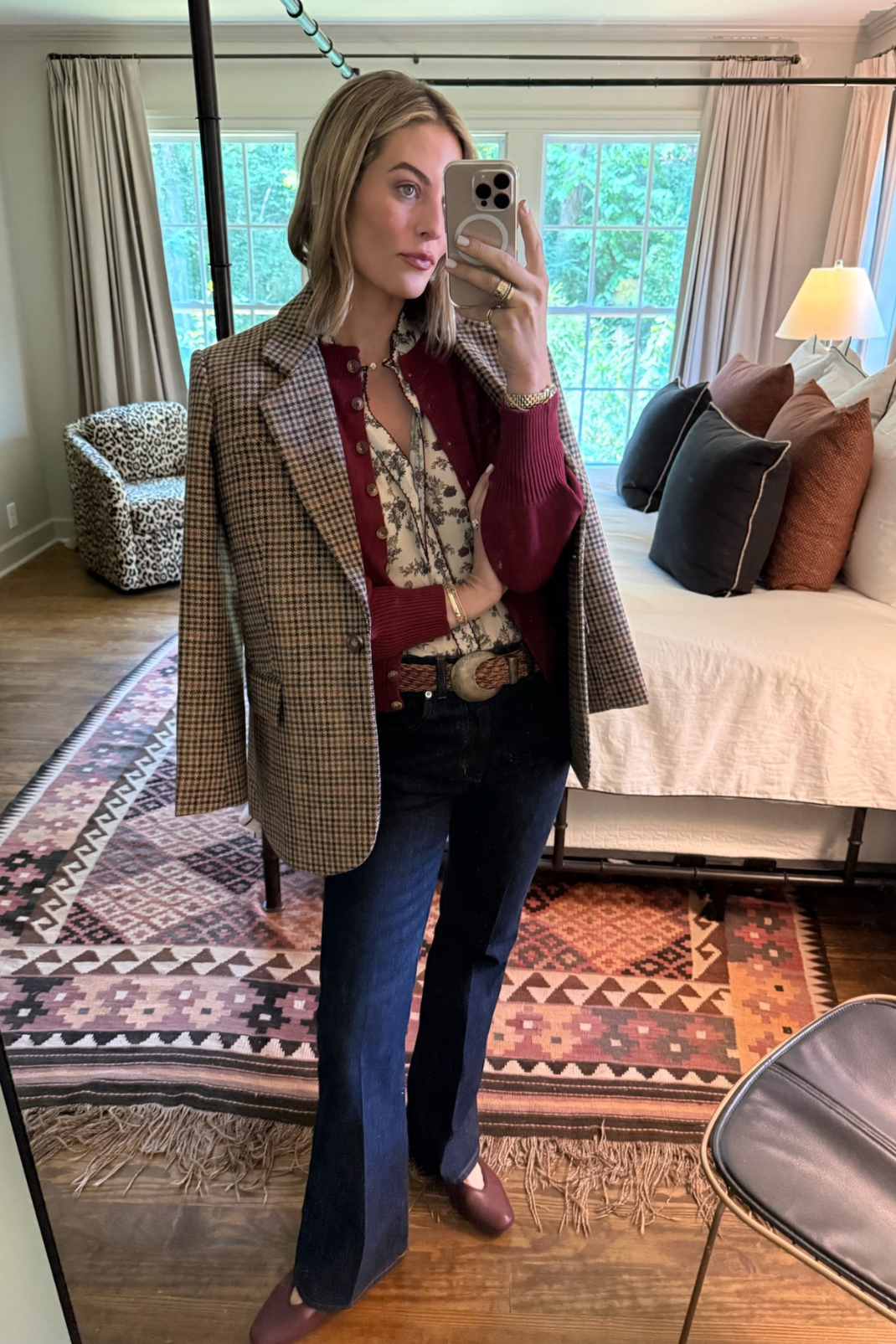 Harper Top in Harvest Toile