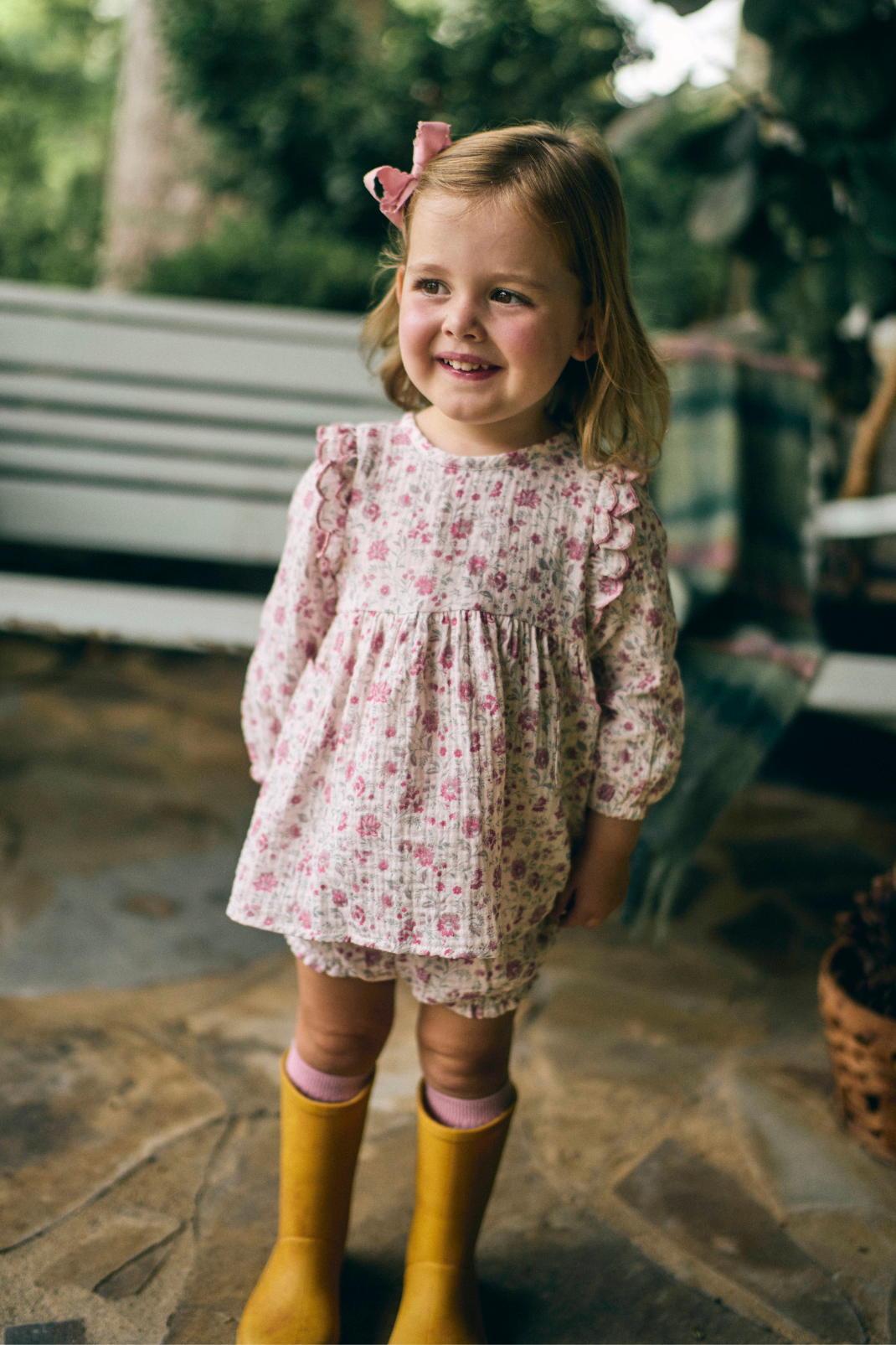 Kate Baby Set in Blushing Blooms