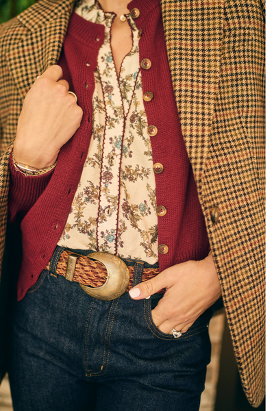 Jen Cardigan in Merlot