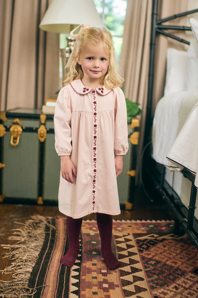 Collier Dress in Blushing Pink