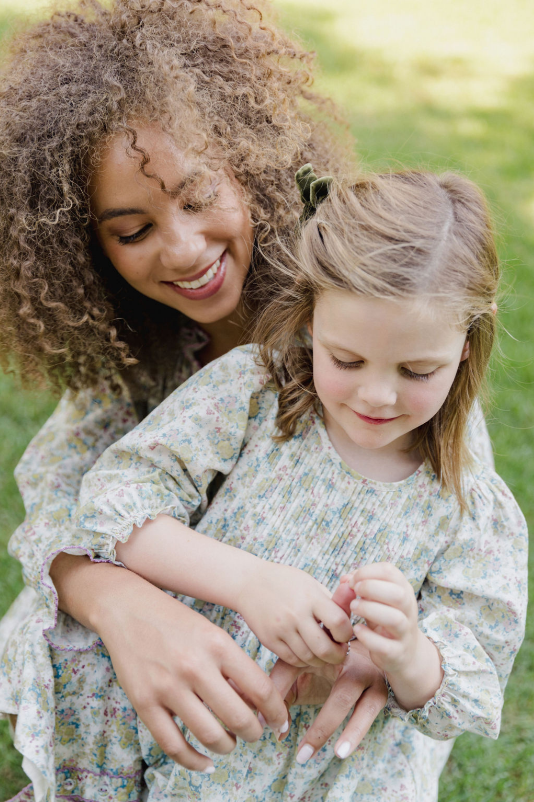 Water Rose Mother & Daughter Dress Set