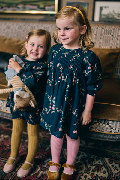 Charlotte Dress in Midnight Garden