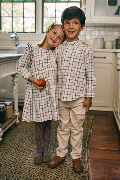 Grayson Shirt in Powder Plaid