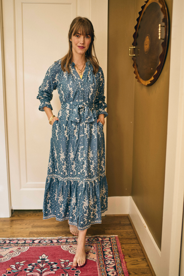 Lele Dress in Wedgewood Eyelet