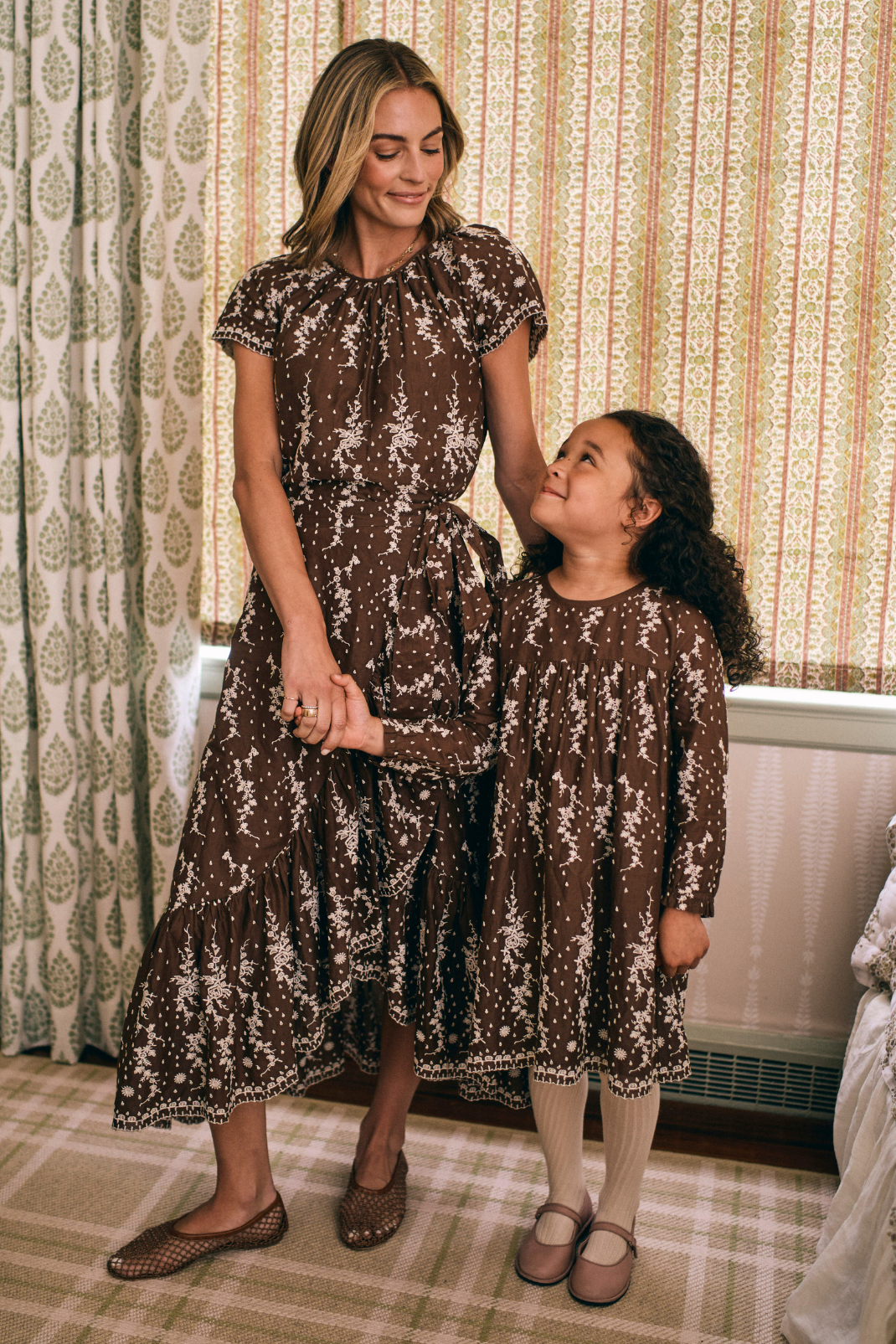 Vintage Eyelet Mother & Daughter Set