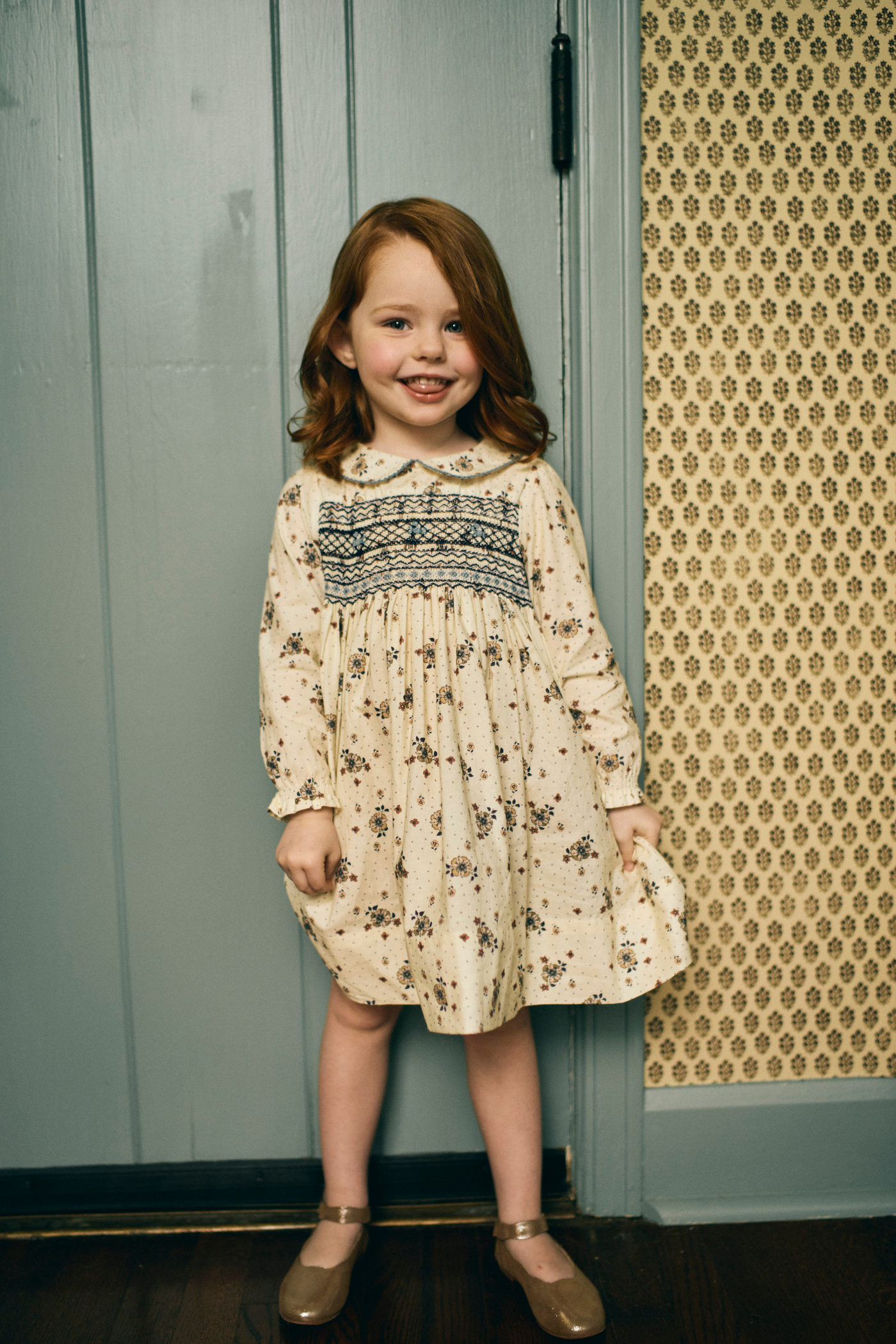 Clara Dress in Spiced Blossoms