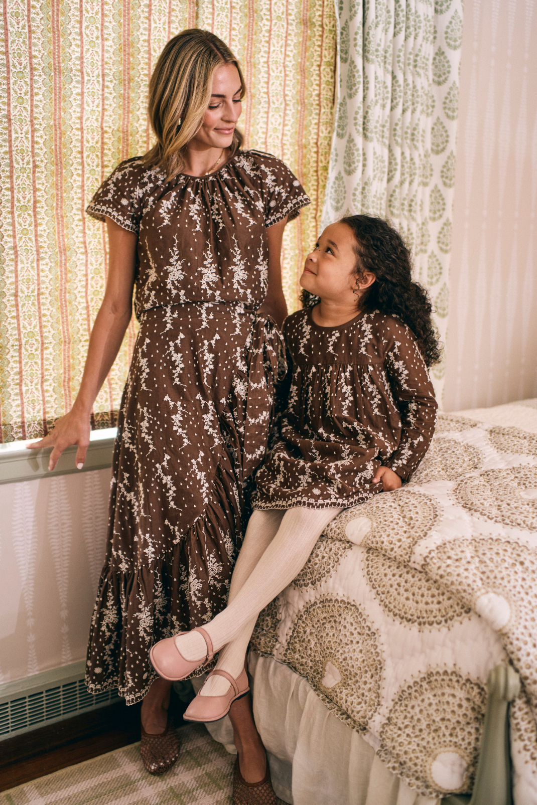 Vintage Eyelet Mother & Daughter Set