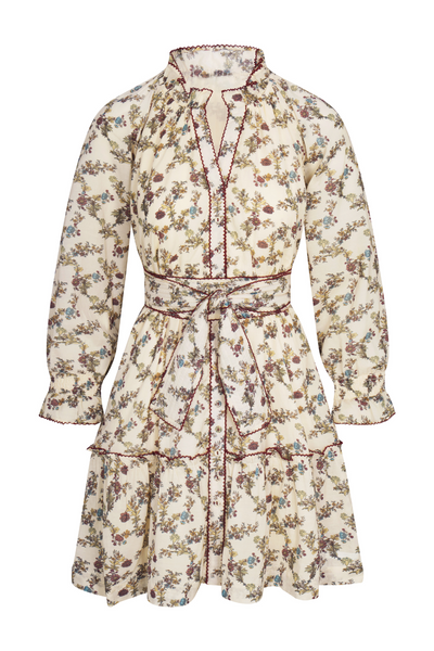Lydia Dress in Harvest Toile