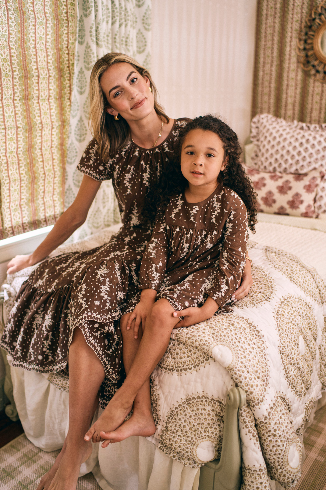 Vintage Eyelet Mother & Daughter Set