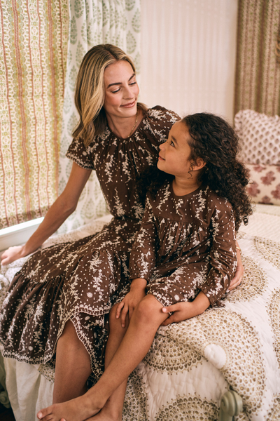 Vintage Eyelet Mother & Daughter Set