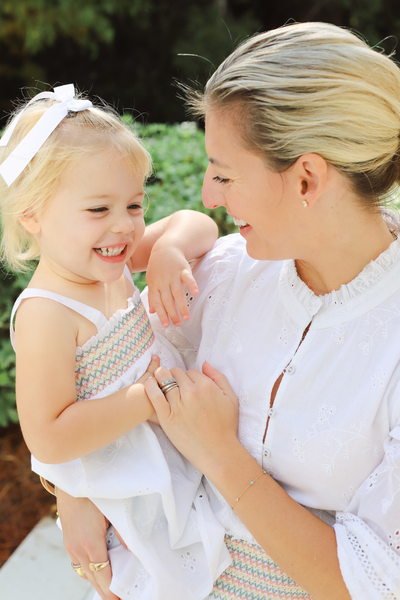 Gracie Dress in White Alyssum