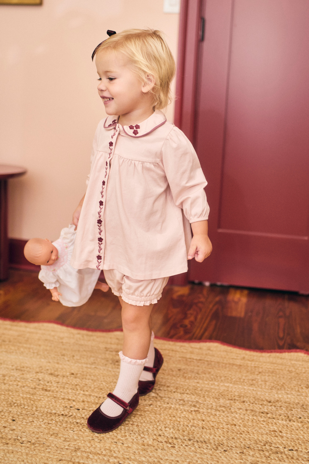 Collier Baby Set in Blushing Pink