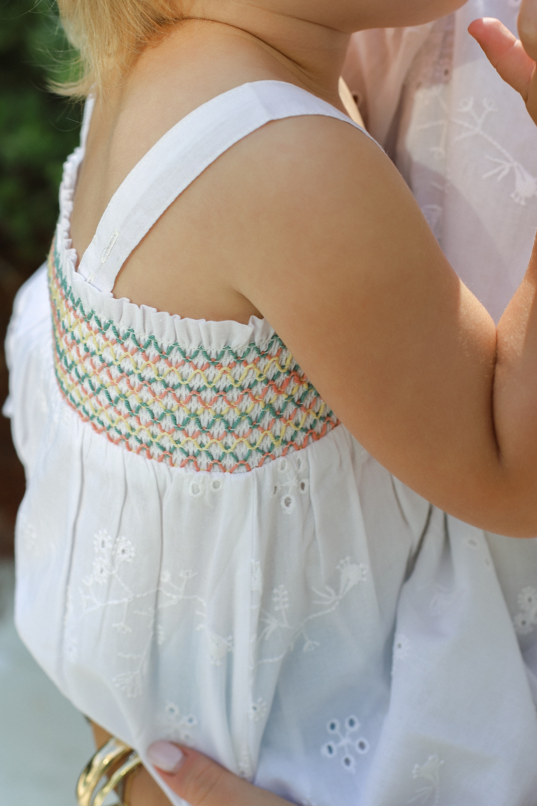 Rosie Dress in White Alyssum