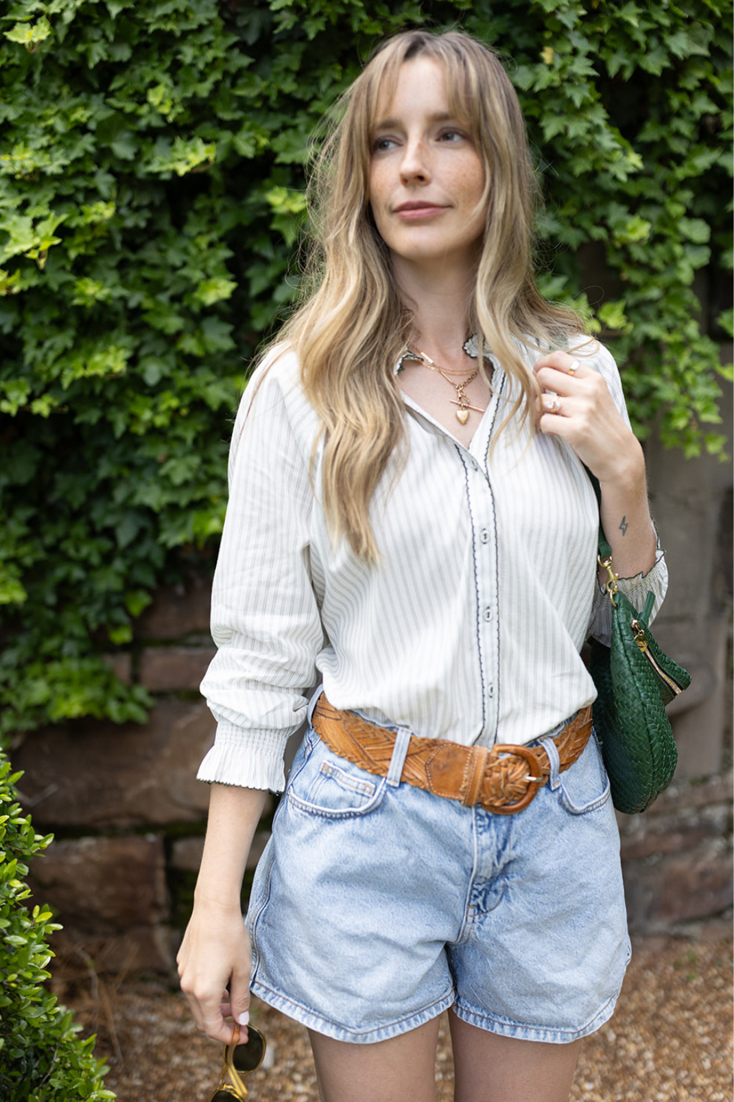 Harper Top in Ivy Stripe