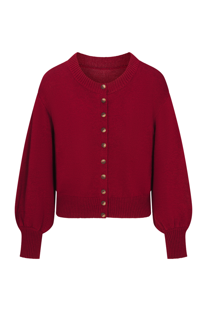 Jen Cardigan in Merlot – BAYBALA