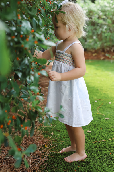 Rosie Dress in White Alyssum