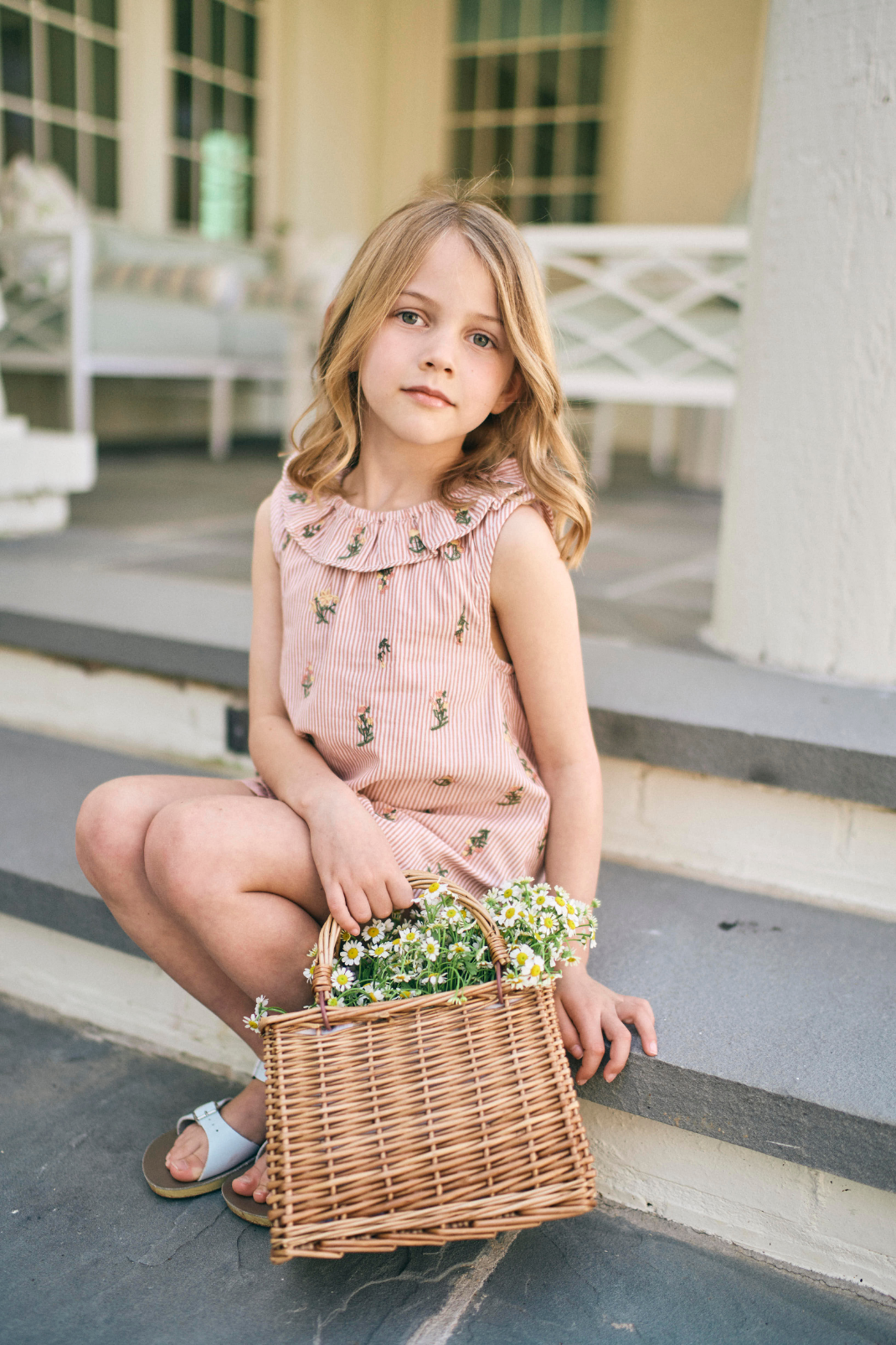 Molly Girls Set in Nantucket Stripe