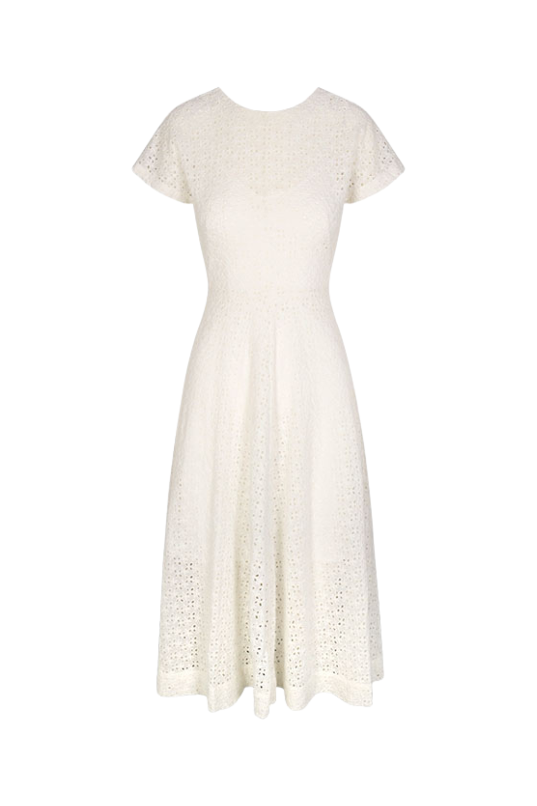 Celia Dress in Vanilla Eyelet M