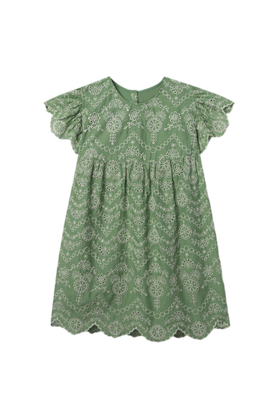Mint Embroidery Mother & Daughter Set