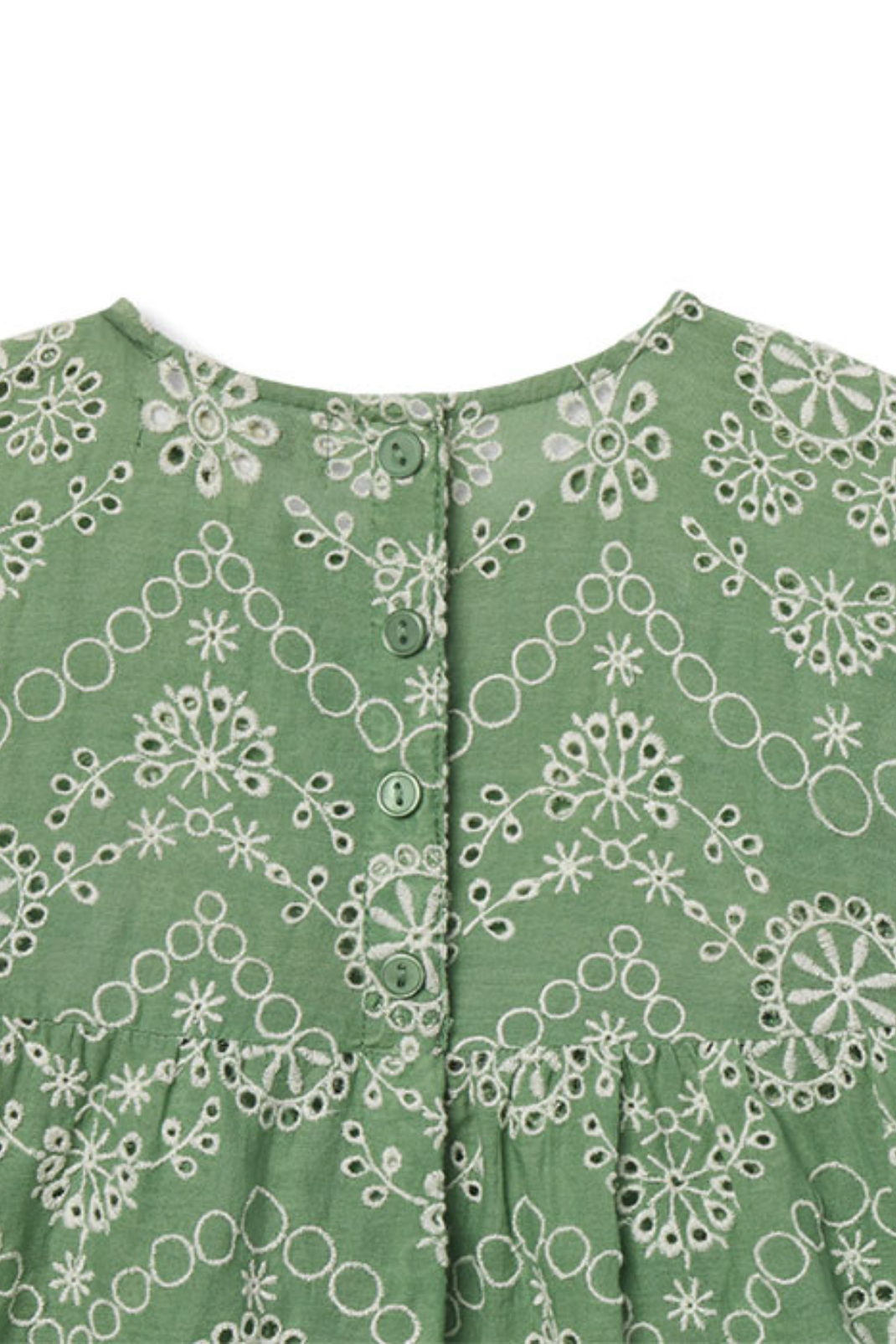 Georgia Dress in Mint Embroidery  BAYBALA