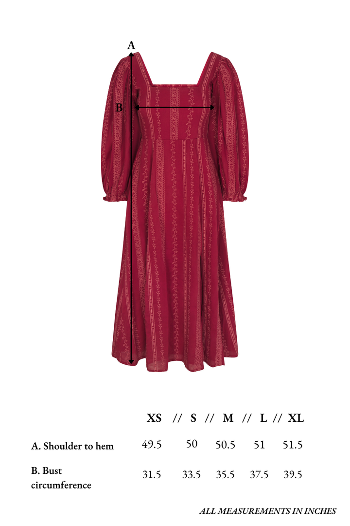 garnet red dress Arden Dress in Garnet XL
