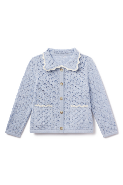 Jules Cardigan in Blue Fog