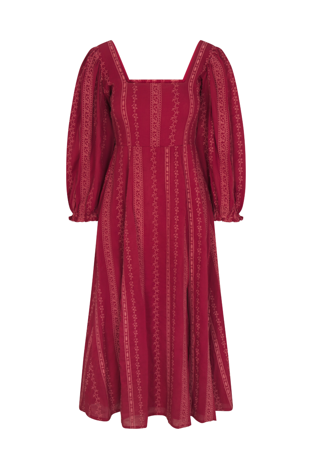 Arden Dress in Garnet