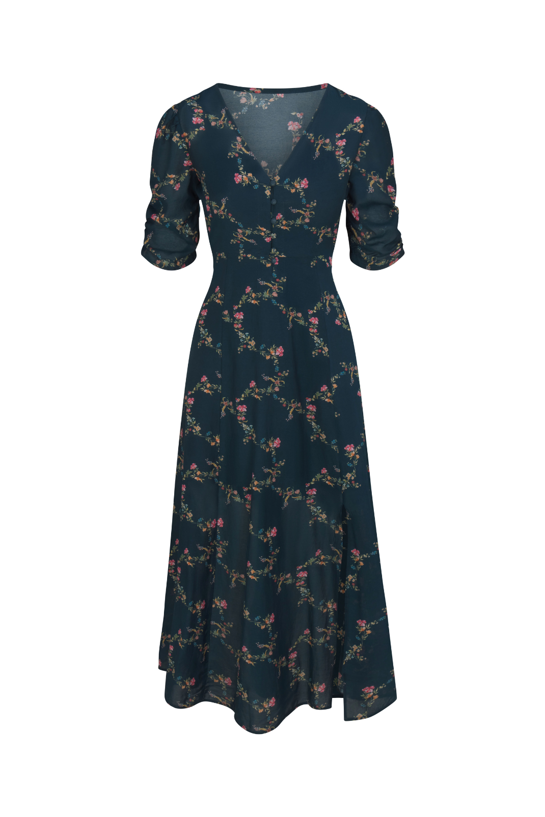 Elaine Dress in Midnight Garden