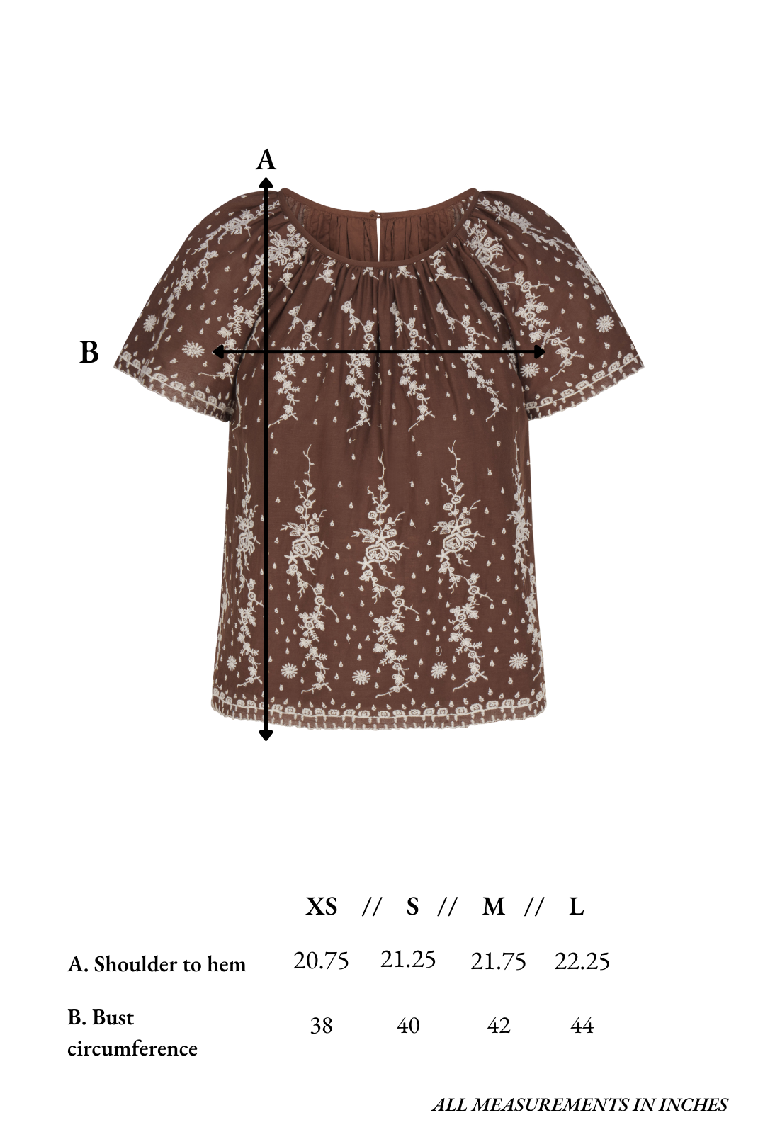 Belinda Top in Vintage Eyelet