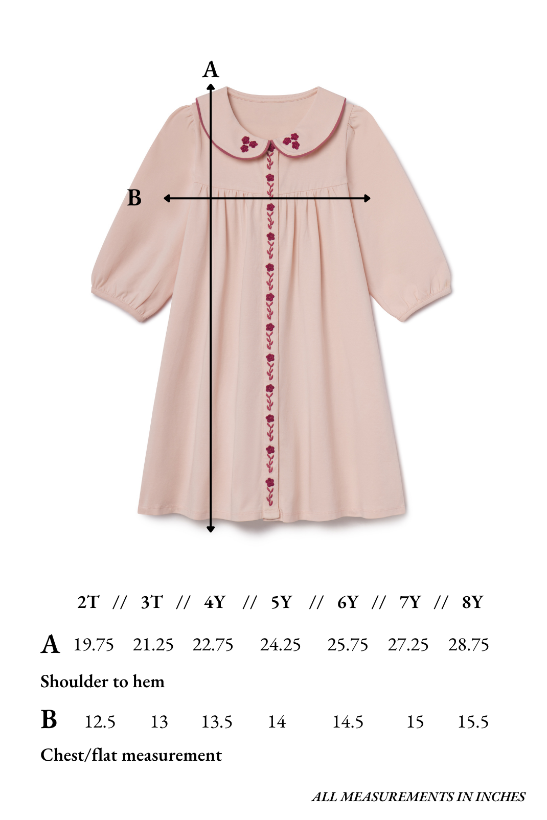 Collier Dress in Blushing Pink