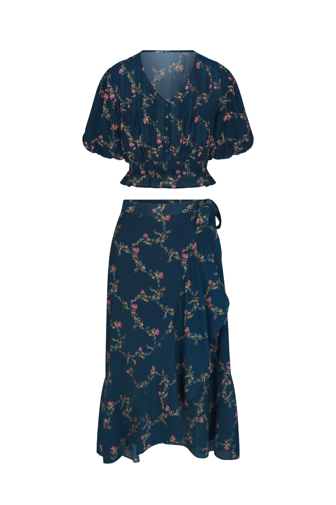 Maeve Top & Isabel Skirt in Midnight Garden