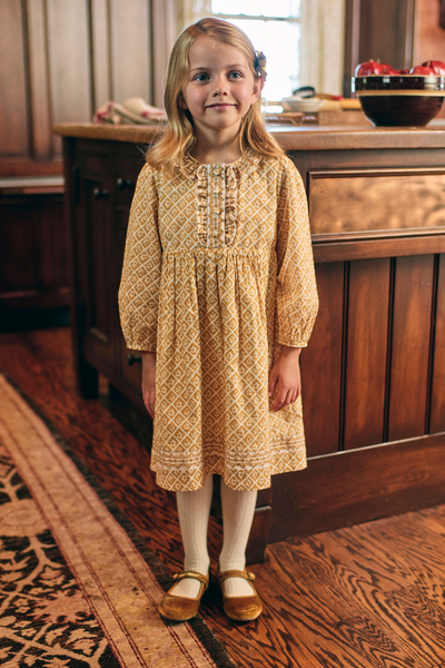 Ashley Dress in Golden Floret