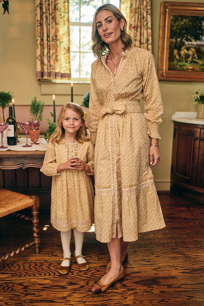 Ashley Dress in Golden Floret