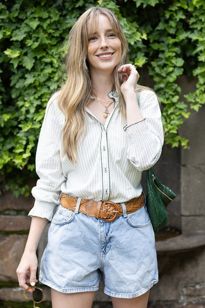 Harper Top in Ivy Stripe