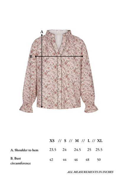 Harper Top in Overgrown Floral