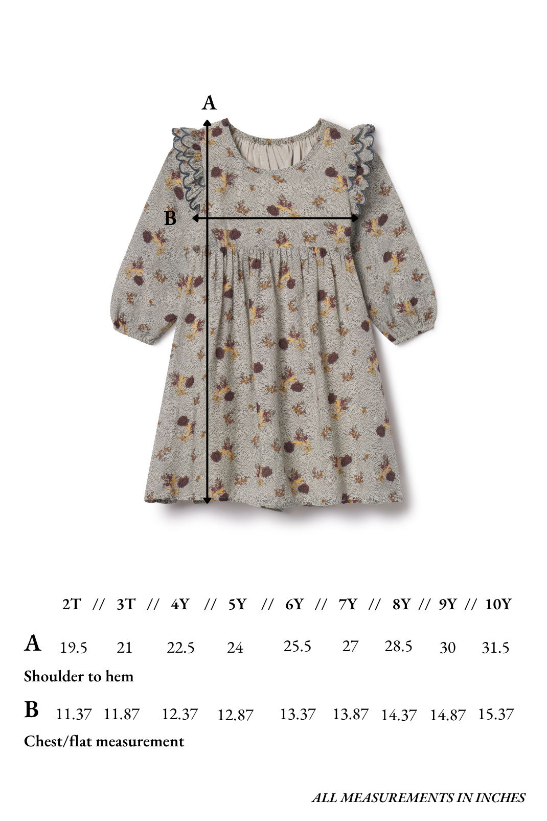 Kate Dress in Dotted Floral