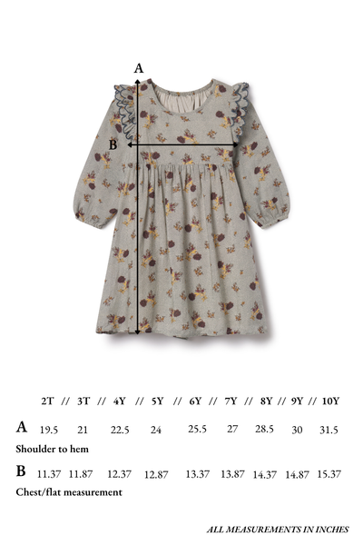 Kate Dress in Dotted Floral