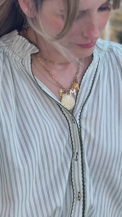 Harper Top in Ivy Stripe