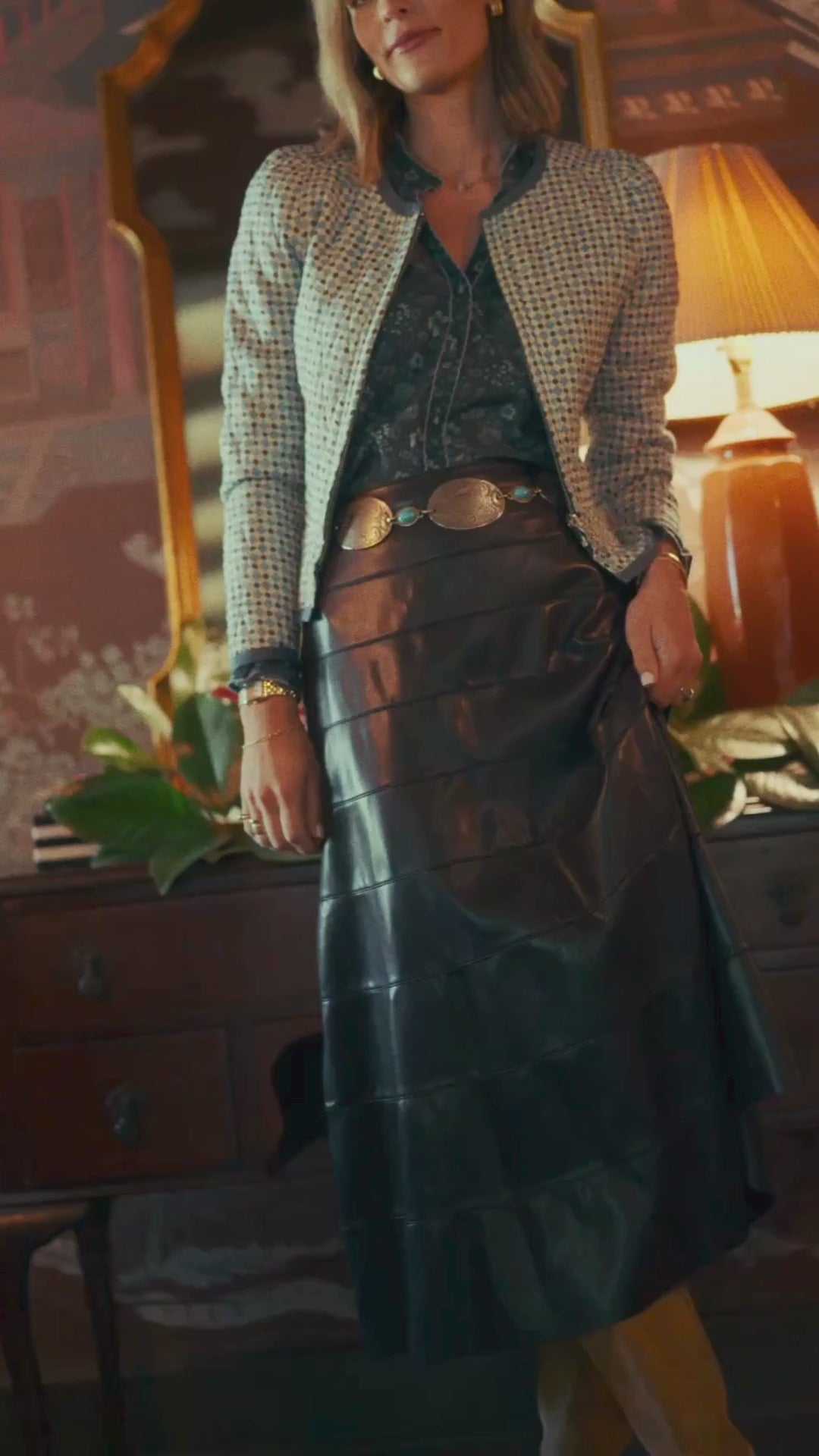 Leighton Jacket in Moroccan Tile