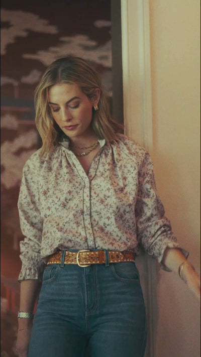 Harper Top in Overgrown Floral