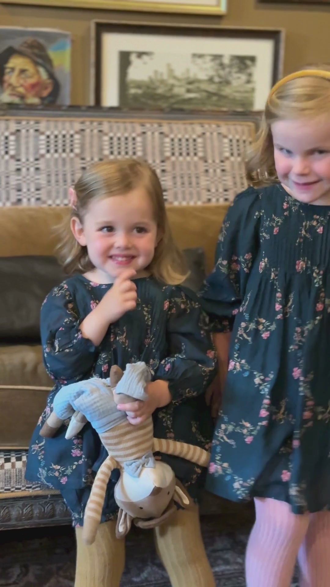 Charlotte Dress in Midnight Garden